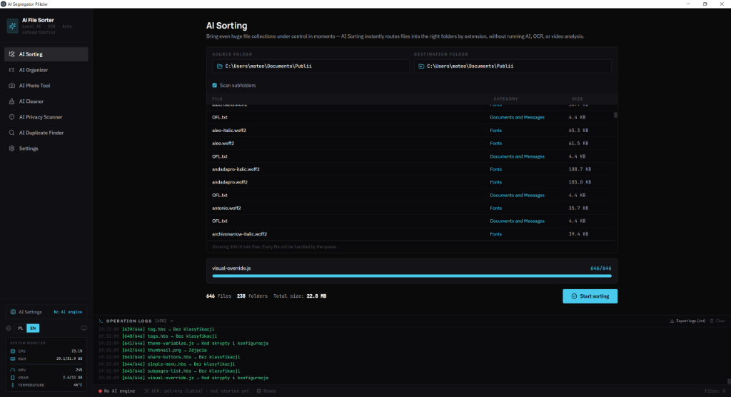 AI File Sorter